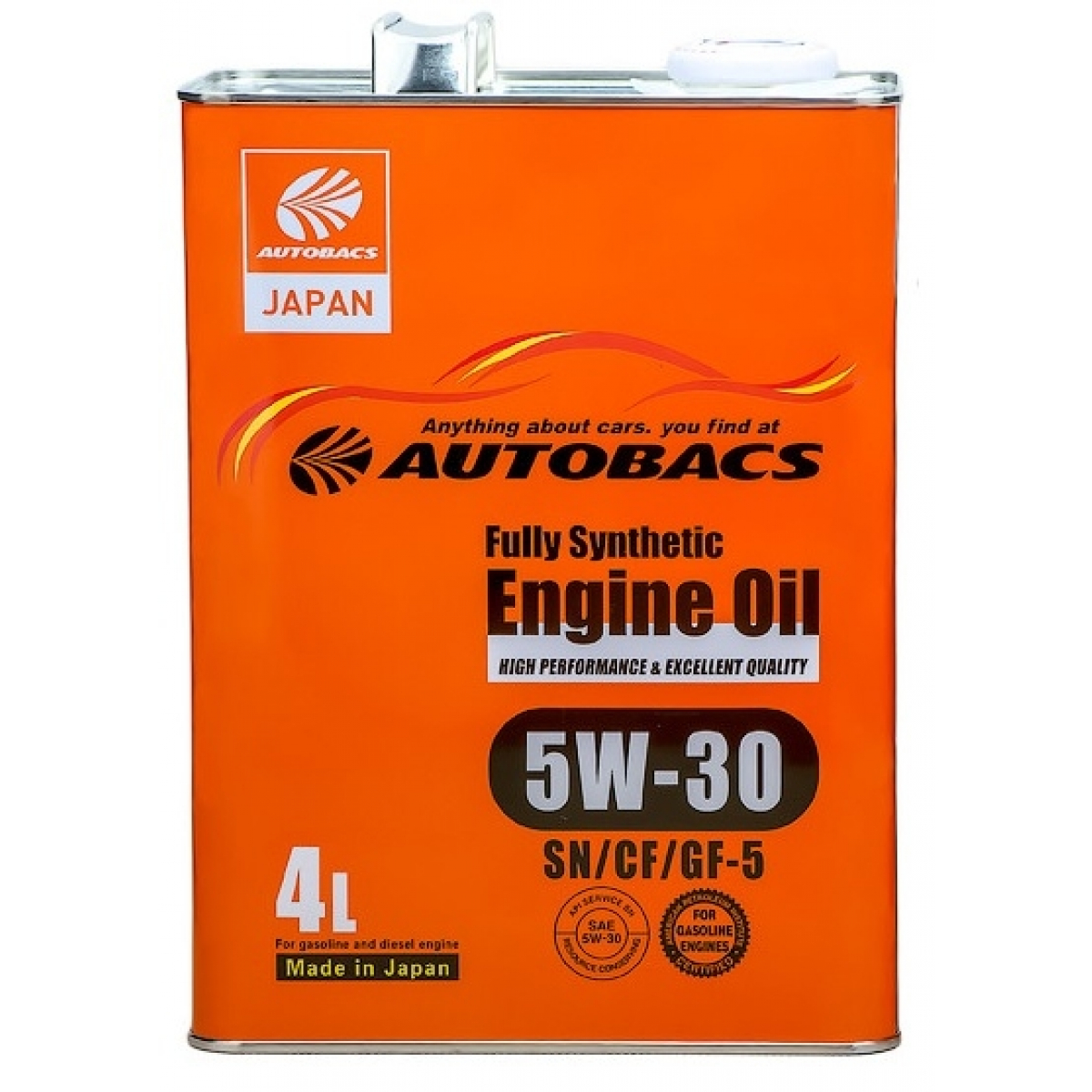 Купить Моторное масло AUTOBACS Fully Synthetic 5W30 SN/CF/GF-5 4л ...
